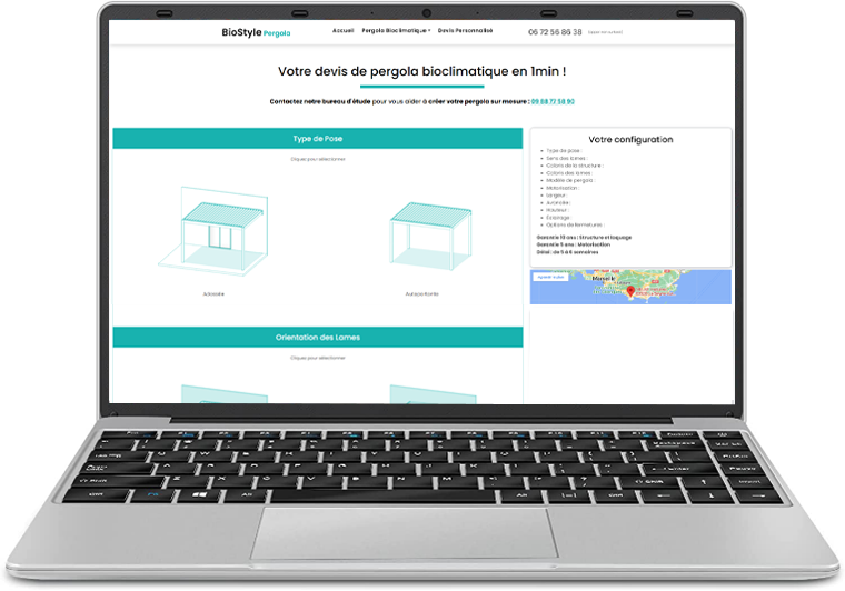 PC Devis Pergola bioclimatique sur mesure